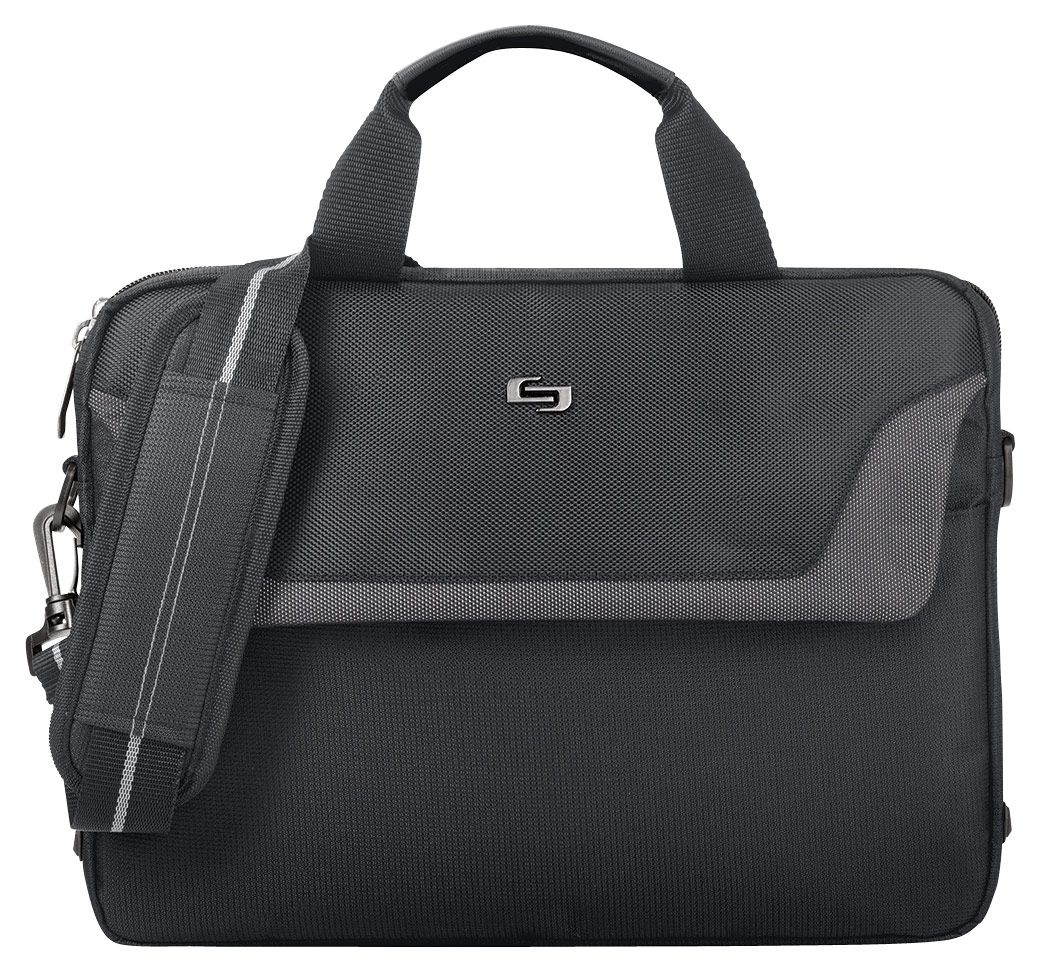 Solo - Pro Slim Laptop Briefcase - Black